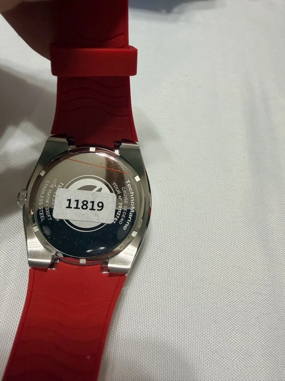 Invicta TechnoMarine Men's Dive-Style Watch in Red